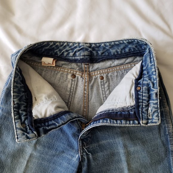 **SOLD**Vintage 1970s Calvin Klein USA Made High-Rise Jeans 24 X 33 Juniors - Picture 9 of 11